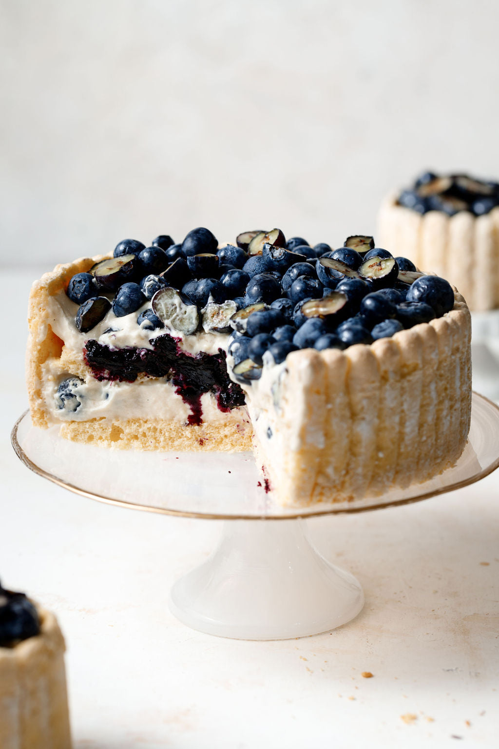Blueberry Vanilla Charlotte