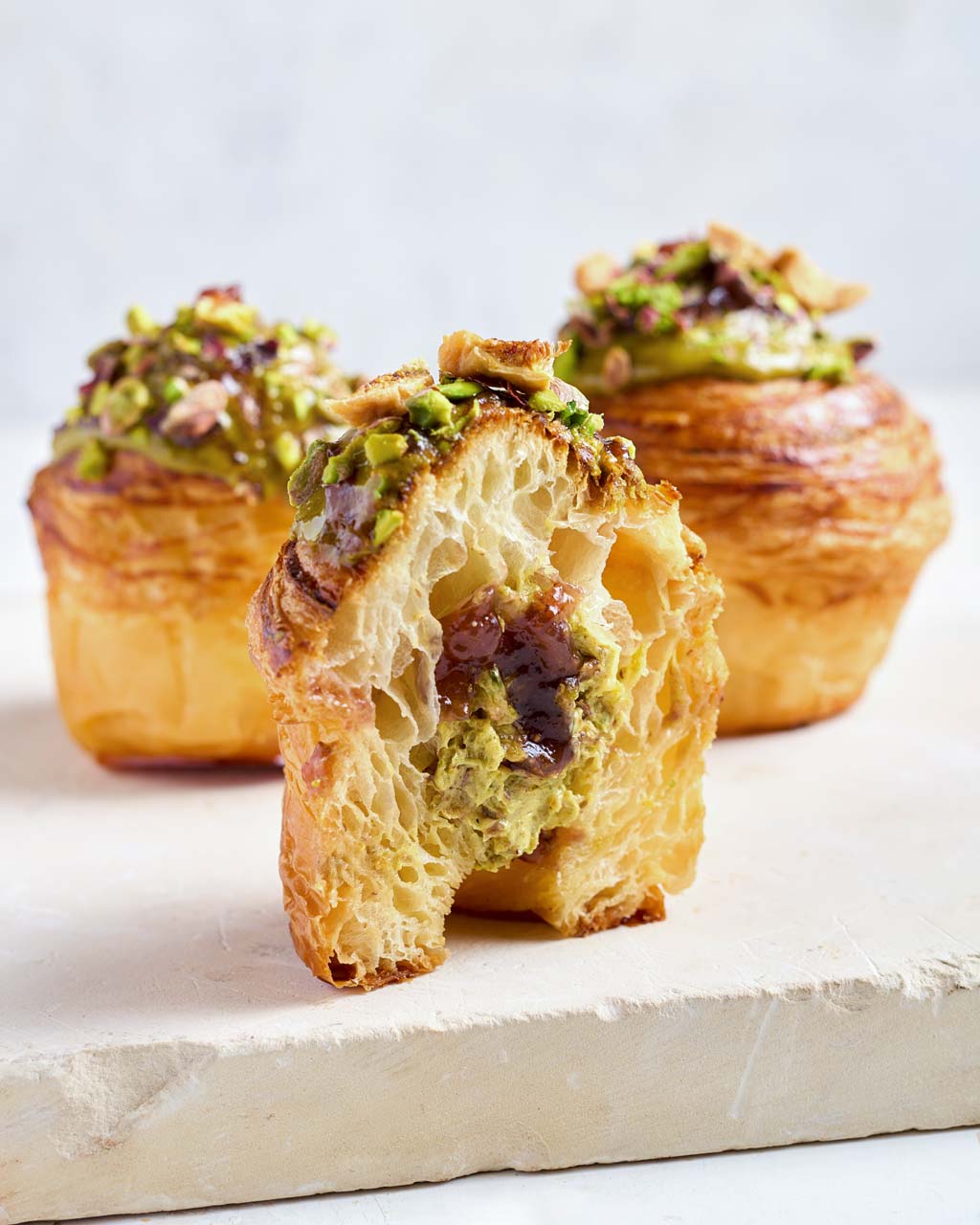 Pistachio Fig Cruffin